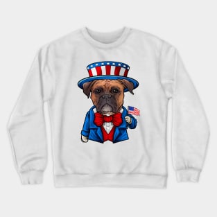 Fourth of July Boxer Crewneck Sweatshirt